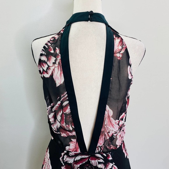 Keepsake The Label Floral Dress Open Back High Low Women Small Femme Luxe - Picture 7 of 12